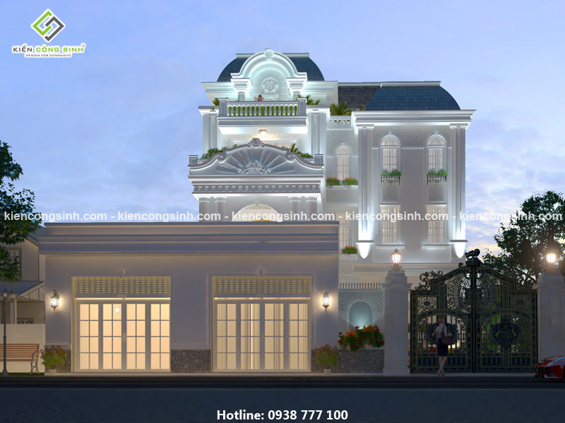 thiết kế biệt thự tân cổ điển tại Thủ Đức